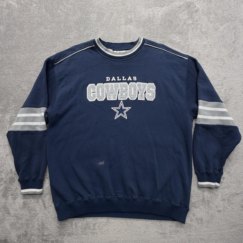 Vintage Dallas Cowboys Lee SportSweatshirt Mens XL Blue NFL Football Pullover
